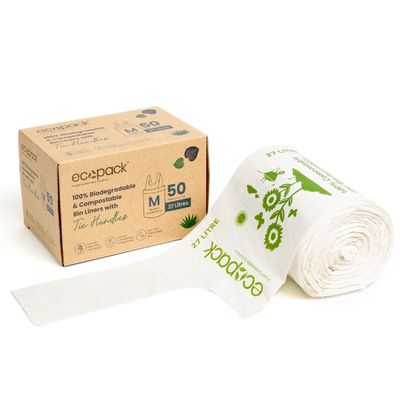ASTMD6400 Сертифицированный компостируемый контейнер для мусора 8L 10L 15L