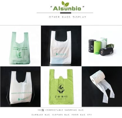 100% биоразлагаемые мешки для мусора Компостируемые мусорные контейнеры PLA PBAT